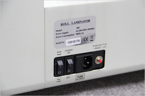 220V/50 Hot and cold lamination, easy operation, 4 rollers heating lamp pouch laminator
